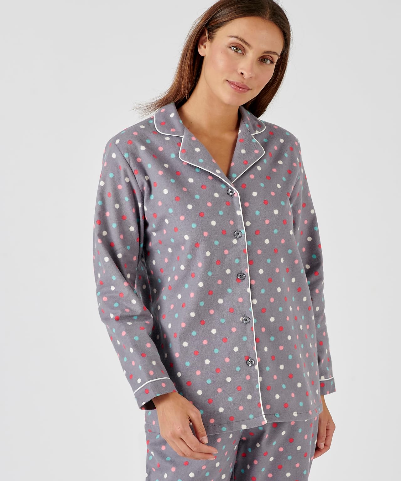Damart Pyjama en Flanelle Ensemble de Pijama Femme