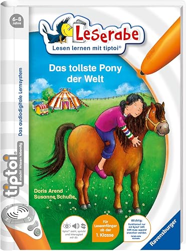 Ravensburger 600 - TipToi: Apprendre à Lire avec Le Poney Le Plus Incroyable du 