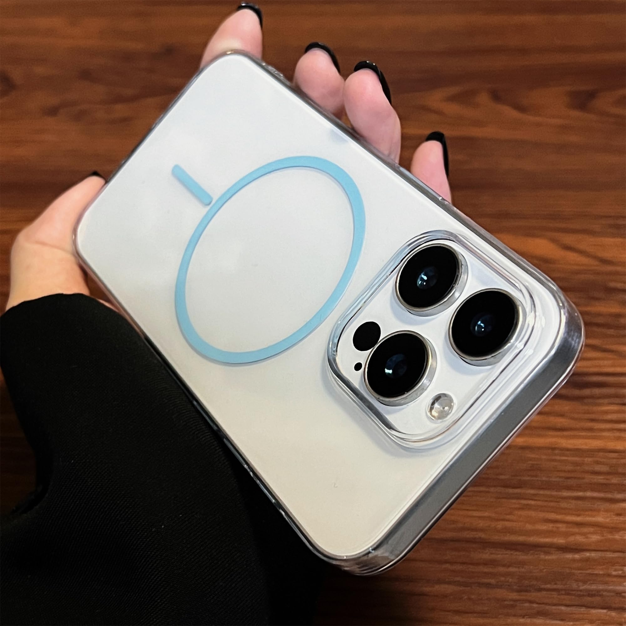 Coque iPhone 16 Pro magnétique antichoc transparente et rigide - 8