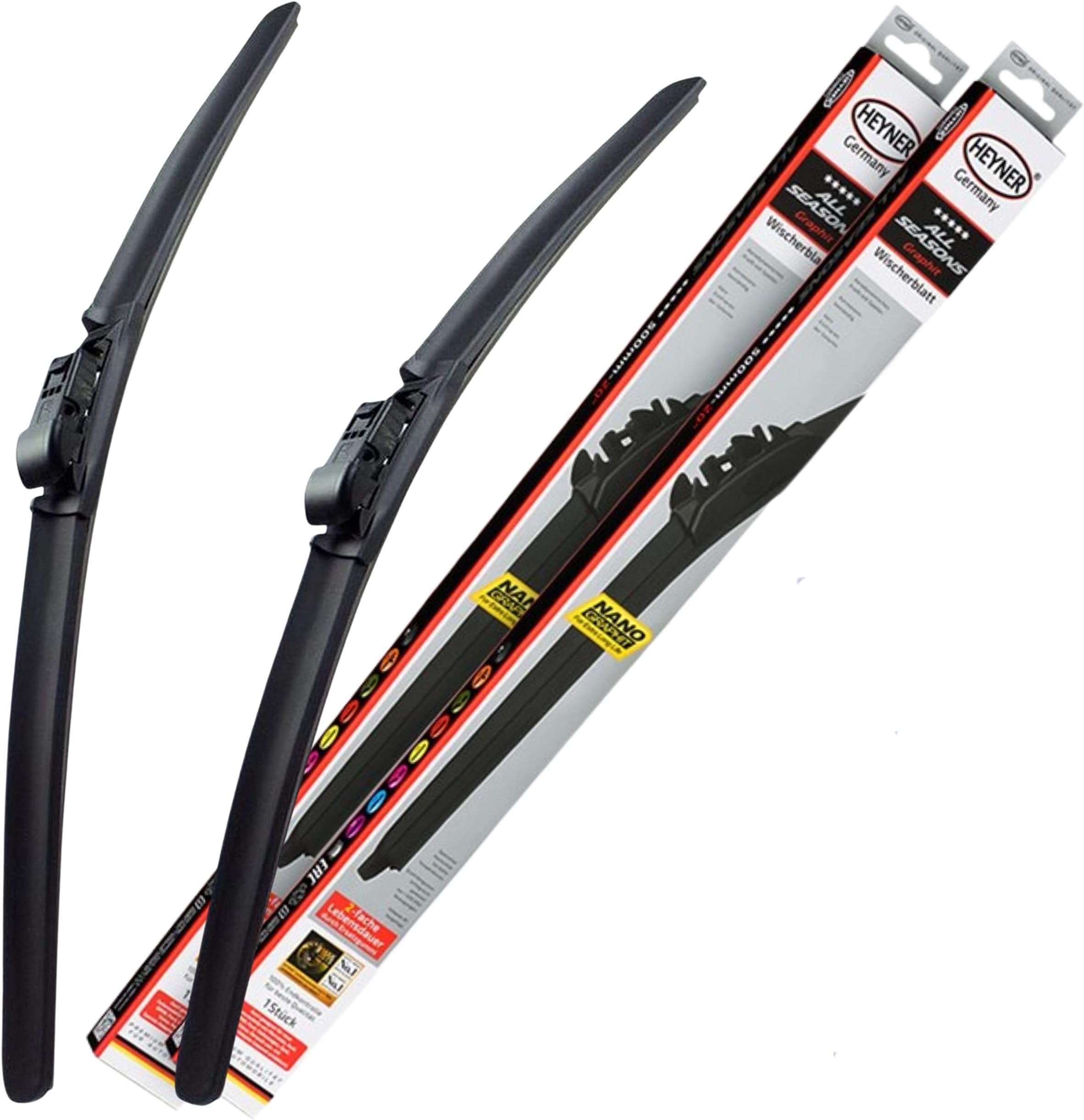 Fits Audi A6 2011-2017 All Season Wiper Blades With Extra Refill Rubber 26"21" HAS2621ST