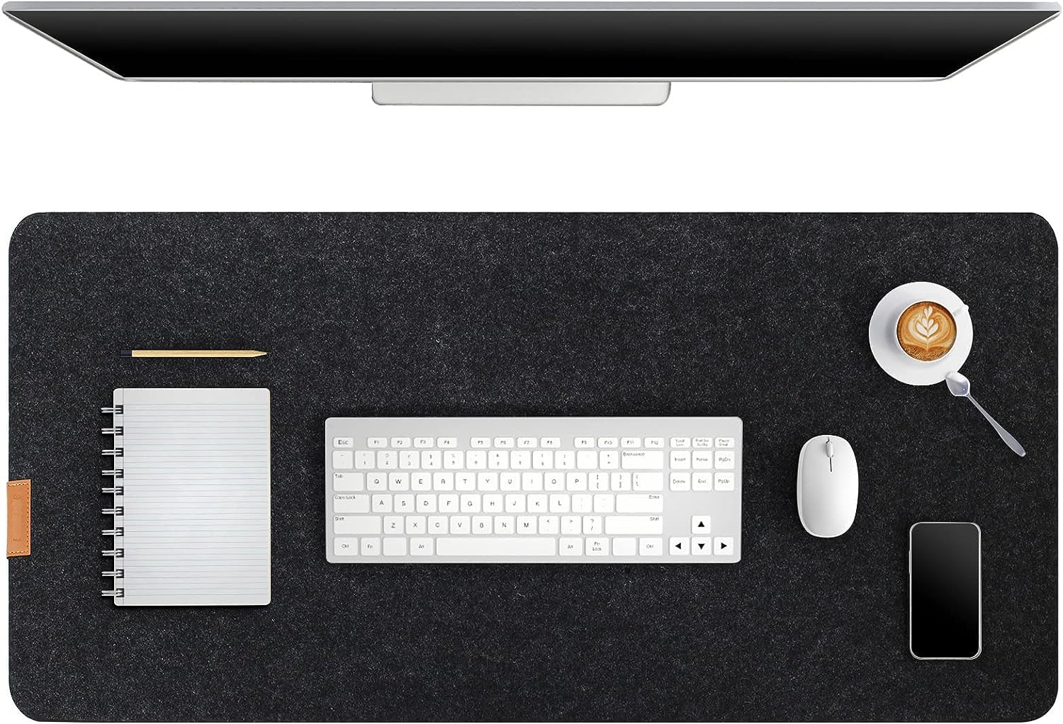 Tierno Mouse Pad & Felt Desk Mat Ultimate Office Comfort Large Felt