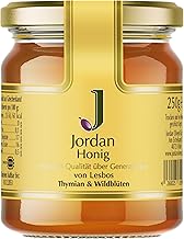Jordan Original | Griechischer Honig aus Thymian & Wildblüten [250g Glas] von der griechischen Insel Lesbos | naturbelassen & vor Ort abgefüllt