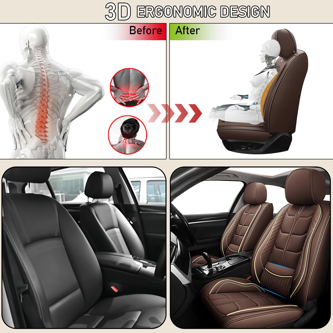 Car Seat Covers Fit for Toyota Tundra 2000-2024 5 Seater Car Seat Cover Premium Waterproof Scratch Resistant Car — view 5