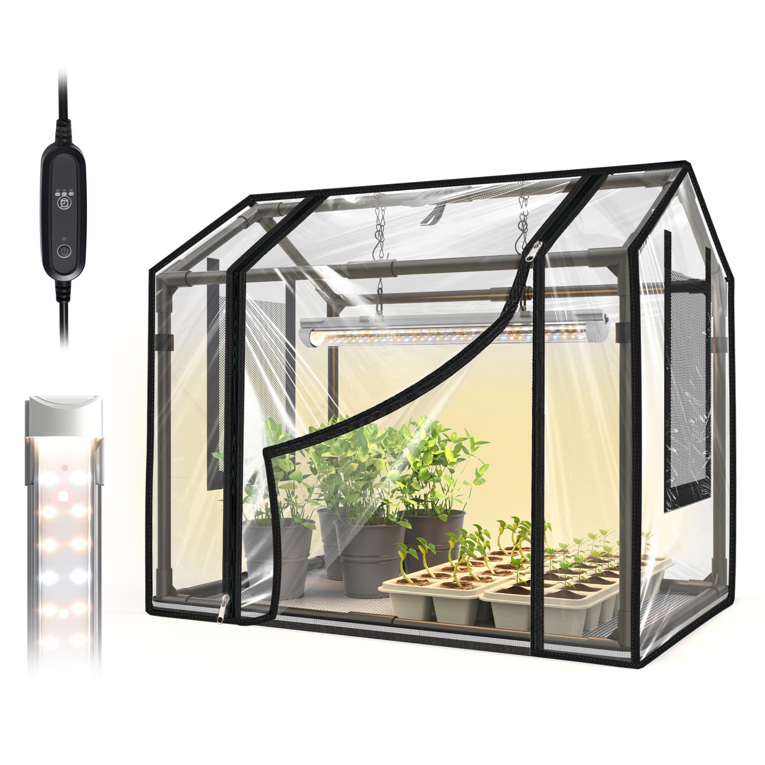 Bstrip Mini Indoor Greenhouse with Grow Light