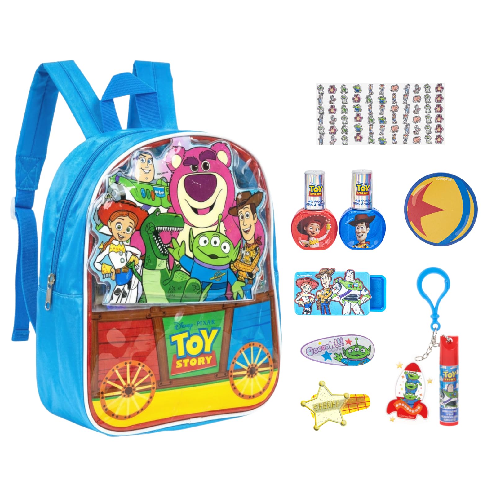 Toy Story Backpack Makeup Set with Cosmetics & Accessories, Ages 3+