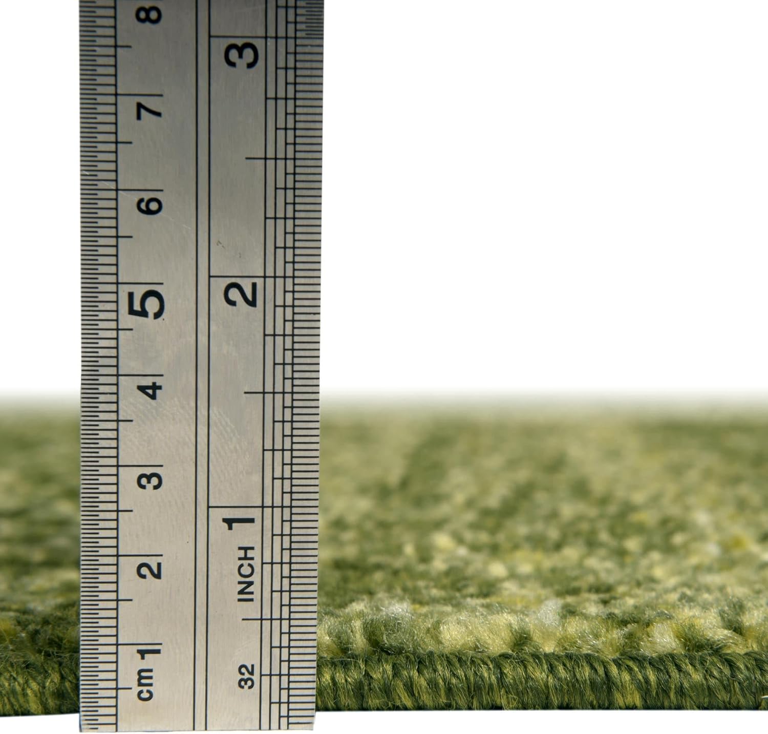 Rugs.com Angelica Collection Rug – 6 Ft Runner Green Medium Rug Perfect for Hallways, Entryways