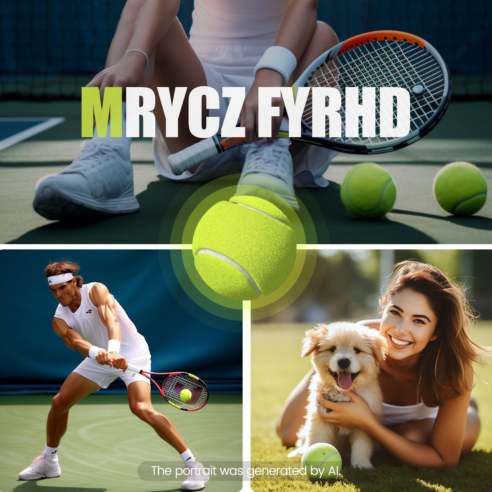 12/18/30/60 Pack Tennis Balls, Training Tennis Balls, Pet Dog Playing Balls, Practice Tennis Balls with Mesh Bag and Shock absorbers for Transport and Beginner Training