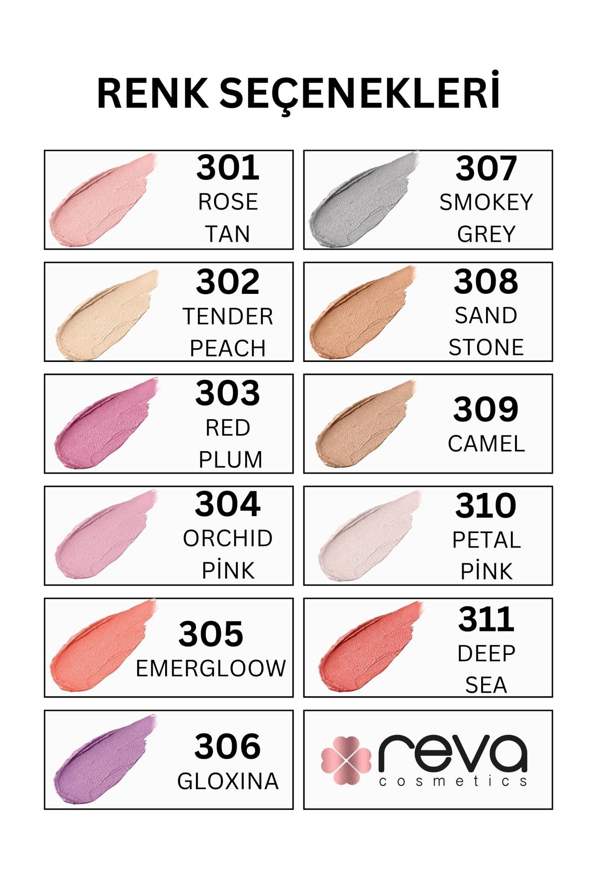 Vegan Krem Göz Farı - No. 310 | Temiz İçerik, Uzun Süre Kalıcı, Mono Cream Eyeshadow