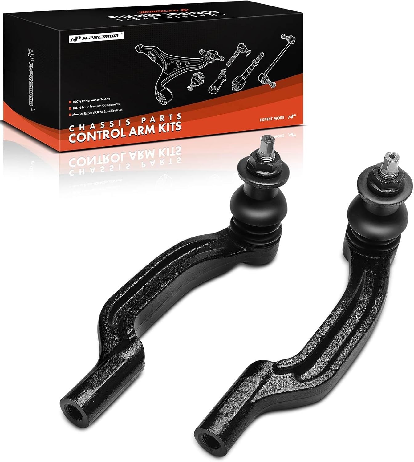 A-Premium 2 x Front Outer Tie Rod Ends, Compatible with Mercedes-Benz CLA250 2020-2022, CLA35 AMG 2020-2022, CLA45 AMG 2020-2022, A220 2019-2022, A35 AMG 2020-2021, A250 2019