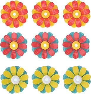Futterspender-Ersatzblumen,Vogelfutterspender-Ersatzteile, Vogelfutterstellen Futterstellen Blumen, Vogelfutteröffnungen, 9 Stück, Locken Kolibris an und verbessern die Garten product image