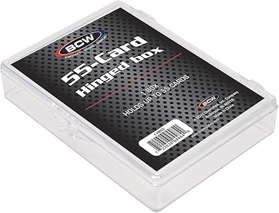 BCW 1-HB55 Hinged Trading Card Box - 55 Count