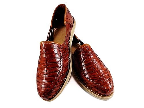 Mens huarache sandal Porfirio Mahogany