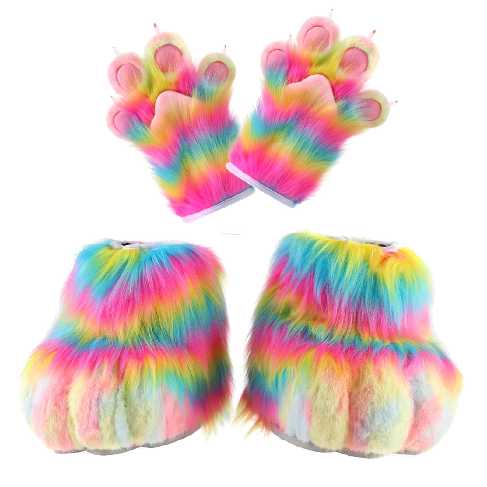 Baoblaze Guanti con Artigli per Cosplay e Scarpe con Artigli, Accessori per Costumi Cosplay per spettacoli teatrali