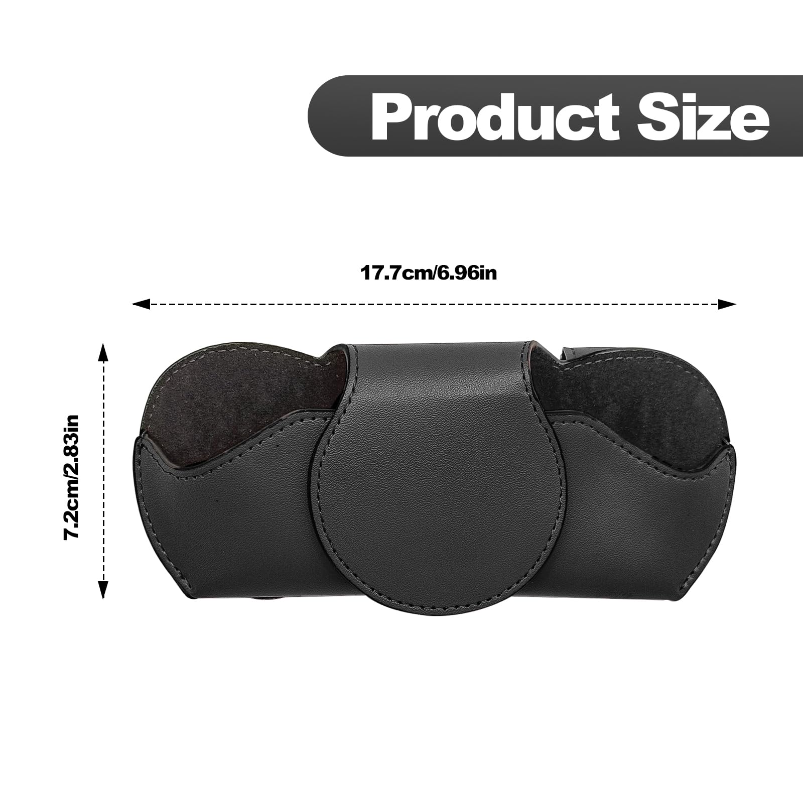 Sunglasses Holder with Hidden Magnetic Closure Universal Visor Glasses Case Visor Accessories Car Accessories fit for Man and — view 5
