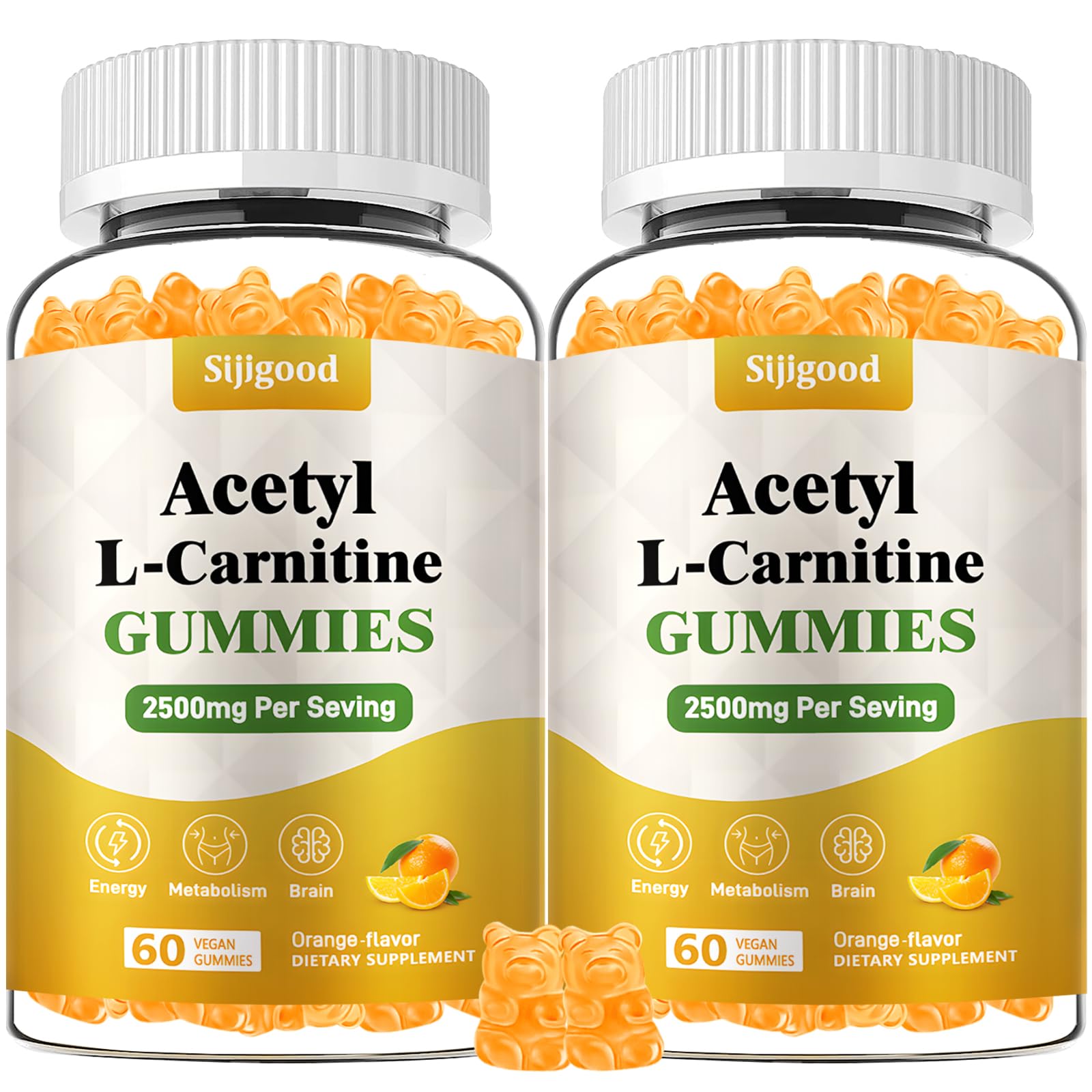 lemon bottle fat dissolving before and after pictures Sijigood Acetyl L-Carnitine Suplemento em Gomas com Sabor de Laranja,  Vegan, 120 Doses (Pacote com 2)