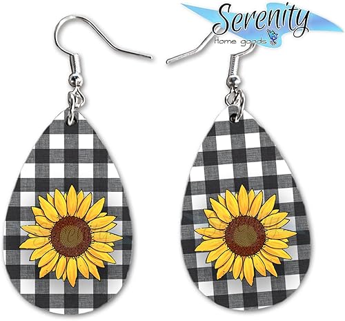 Vista 25 de Van Gogh - Juego de aretes colgantes divertidos Lindos aretes de joyería para niñas y mujeres Impresión de doble cara Regalo de cumpleaños