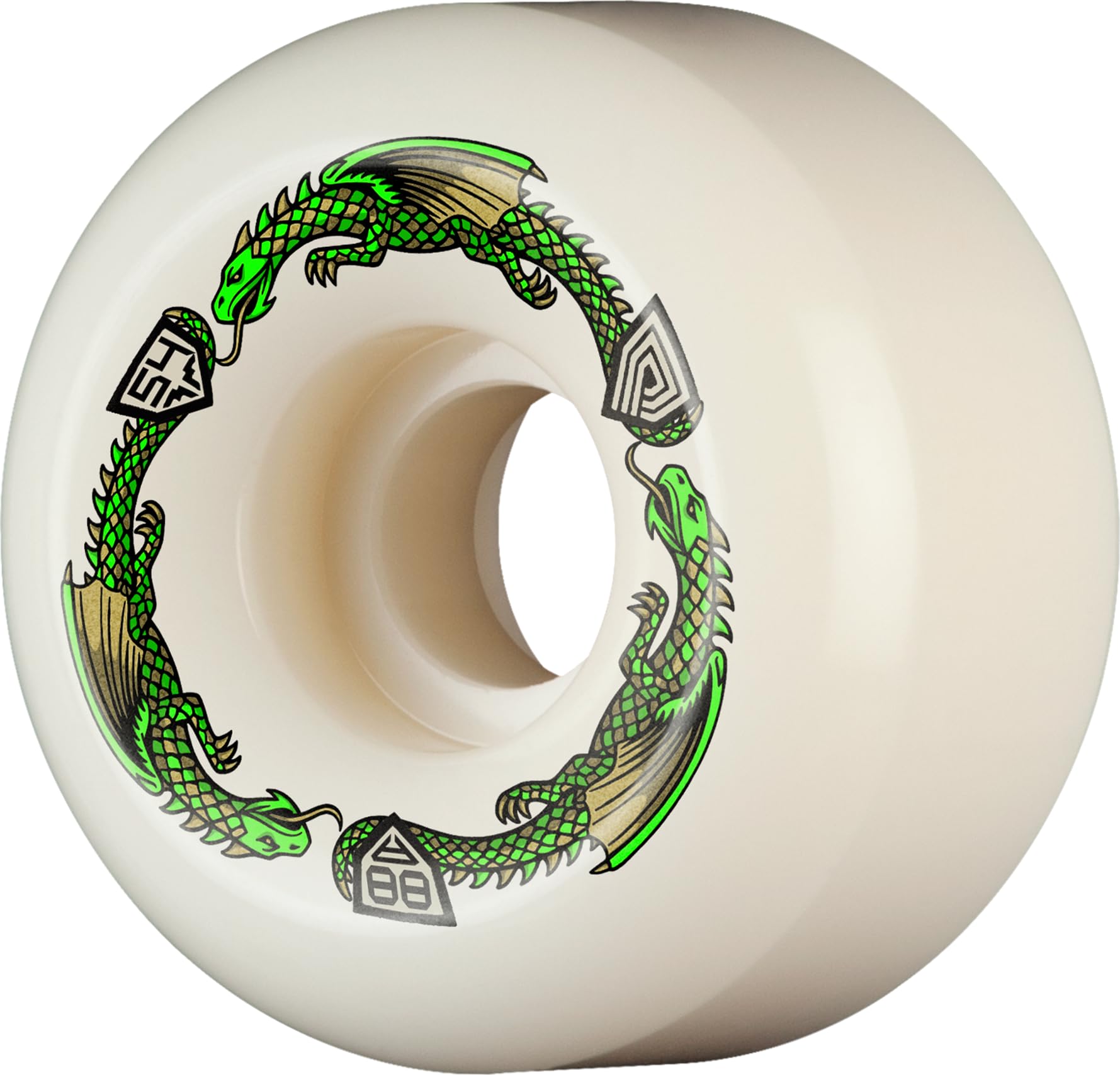 Powell Peralta Dragon Formula Skateboard Wheels 88A, Bomber, 64mm x 40mm