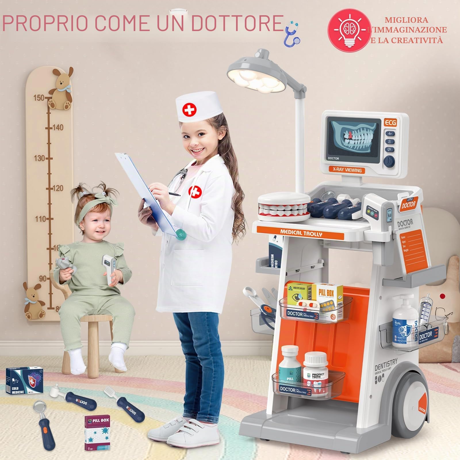 deAO Valigetta Dottore Bambini