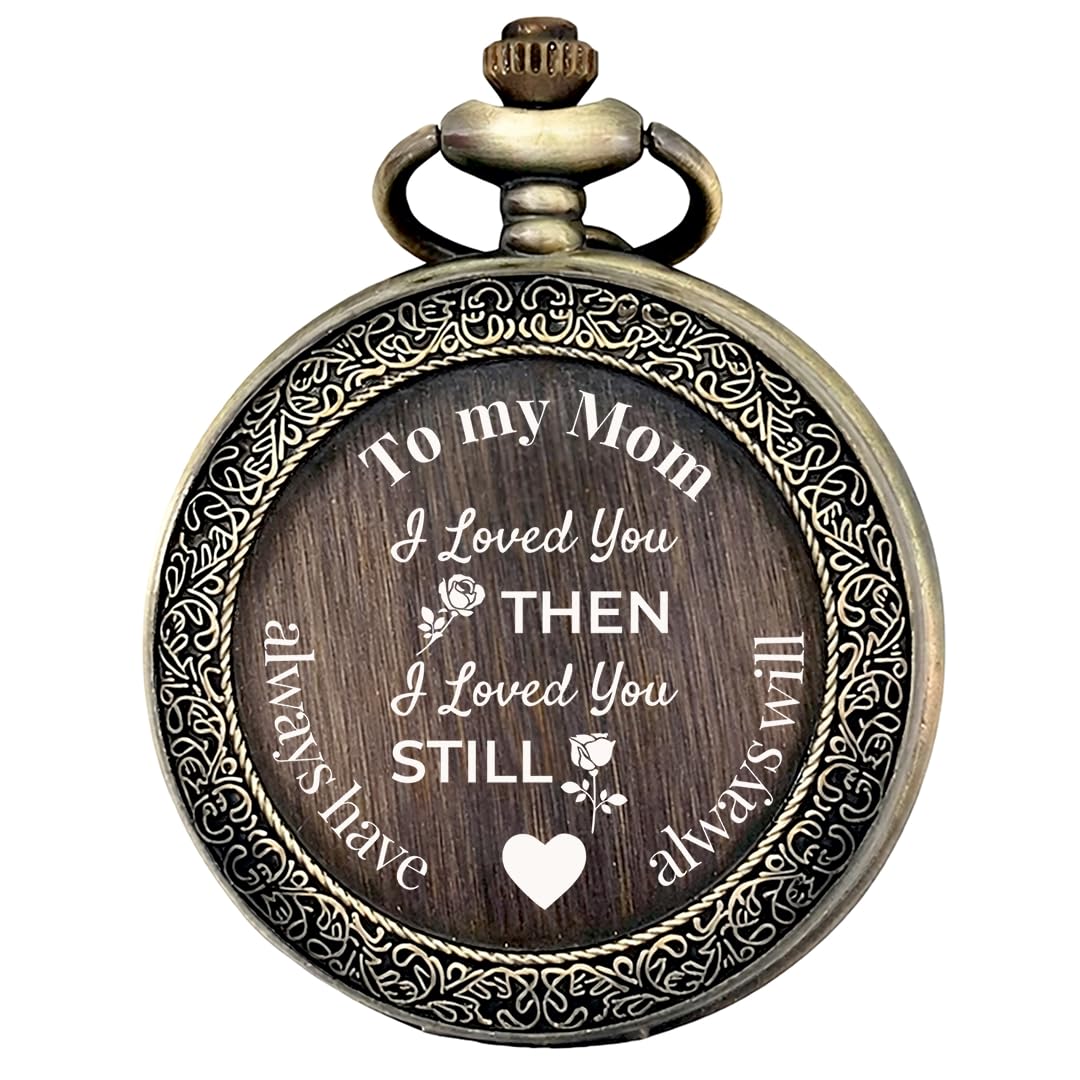 Vintage Pocket Watch for Brother | Engraved with to My Brother I Loved You Then, I Love You Still | Antique Style Pendant Watch | Emotional Gift for Brother Birthday, Rakhi-image-12