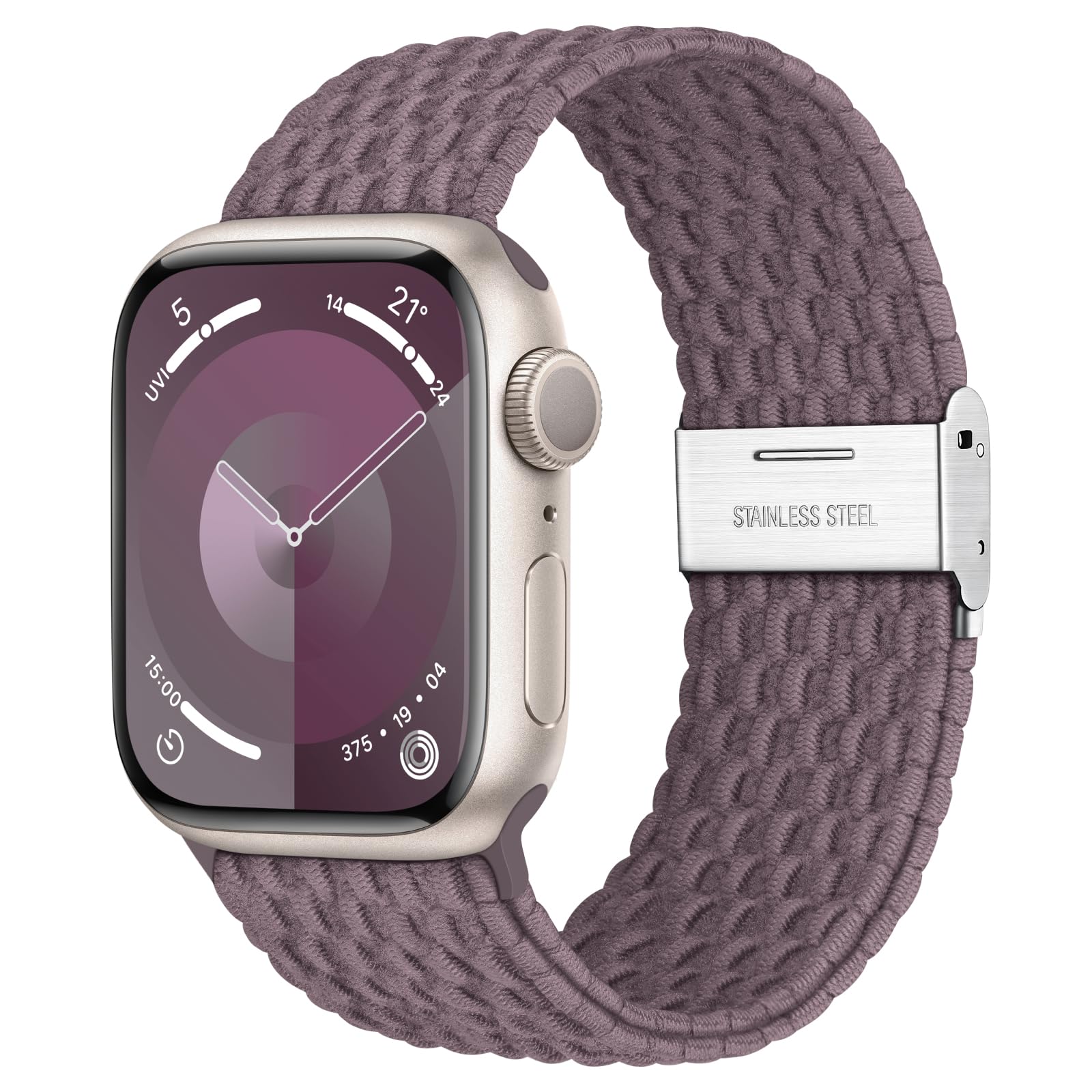 Braided Stretchy Solo Loop Compatible with Apple Watch Band 38mm 40mm 41mm 42mm 44mm 45mm 49mm Women Men, Nylon Elastic Sport Band Strap Wristband for iWatch Series 9 8 7 6 5 4 3 2 1 Ultra SE