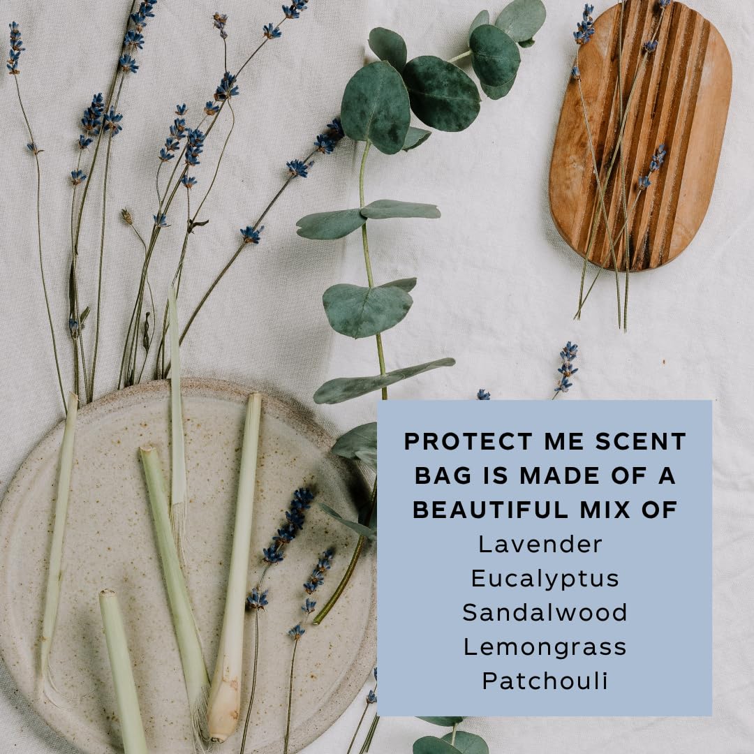 Clothes Doctor Natural Moth Repellent Scent Bags, Lavender Eucalyptus Patchouli Sandalwood Lemongras, Pack of 3 - Image 3