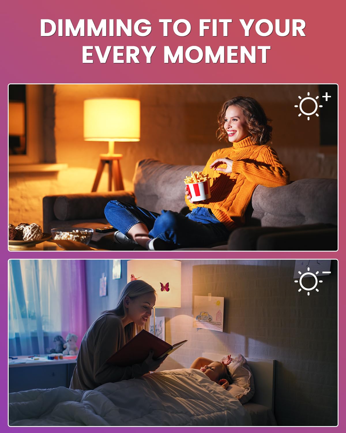 LumiGo 2W RGB Ampoule LED E14 Couleur Avec Telecommande