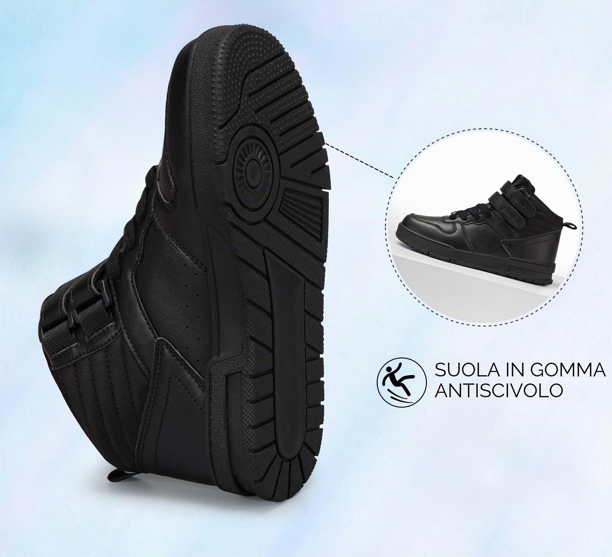 LUCKY STEP Sneakers Moda Donna Stivali da Basket per Piattaforma a Sneakers Casual in Ecopelle