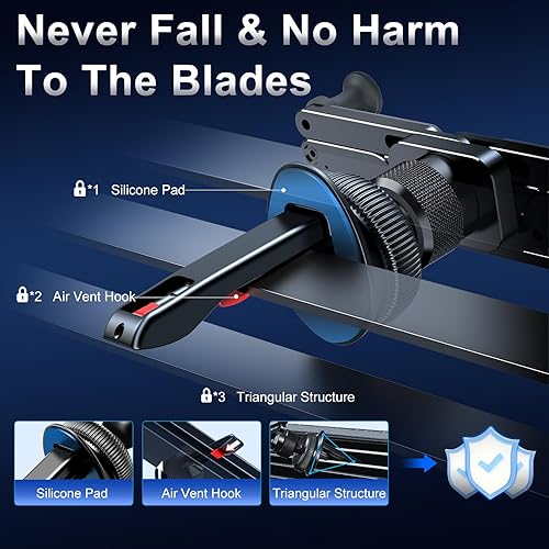 Miniatura 6 de Xuenair - Soporte de teléfono para automóvil soporte de teléfono para ventilación de aire para automóvil enlace mecánico Soporte universal para