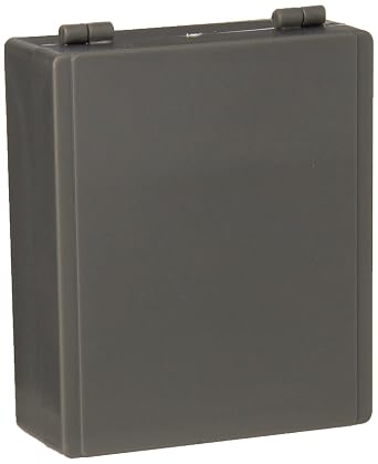 Globe Scientific 513075G ABS Plastic Cork Lined Slide Storage Box for 25 Slides, Dark Gray