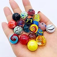 Vista 4 de 20 canicas vintage a granel para niños de 4 a 8 a 12 años, aficionado para canicas, juego de canicas, canicas pequeñas, juguete (0.630 in)