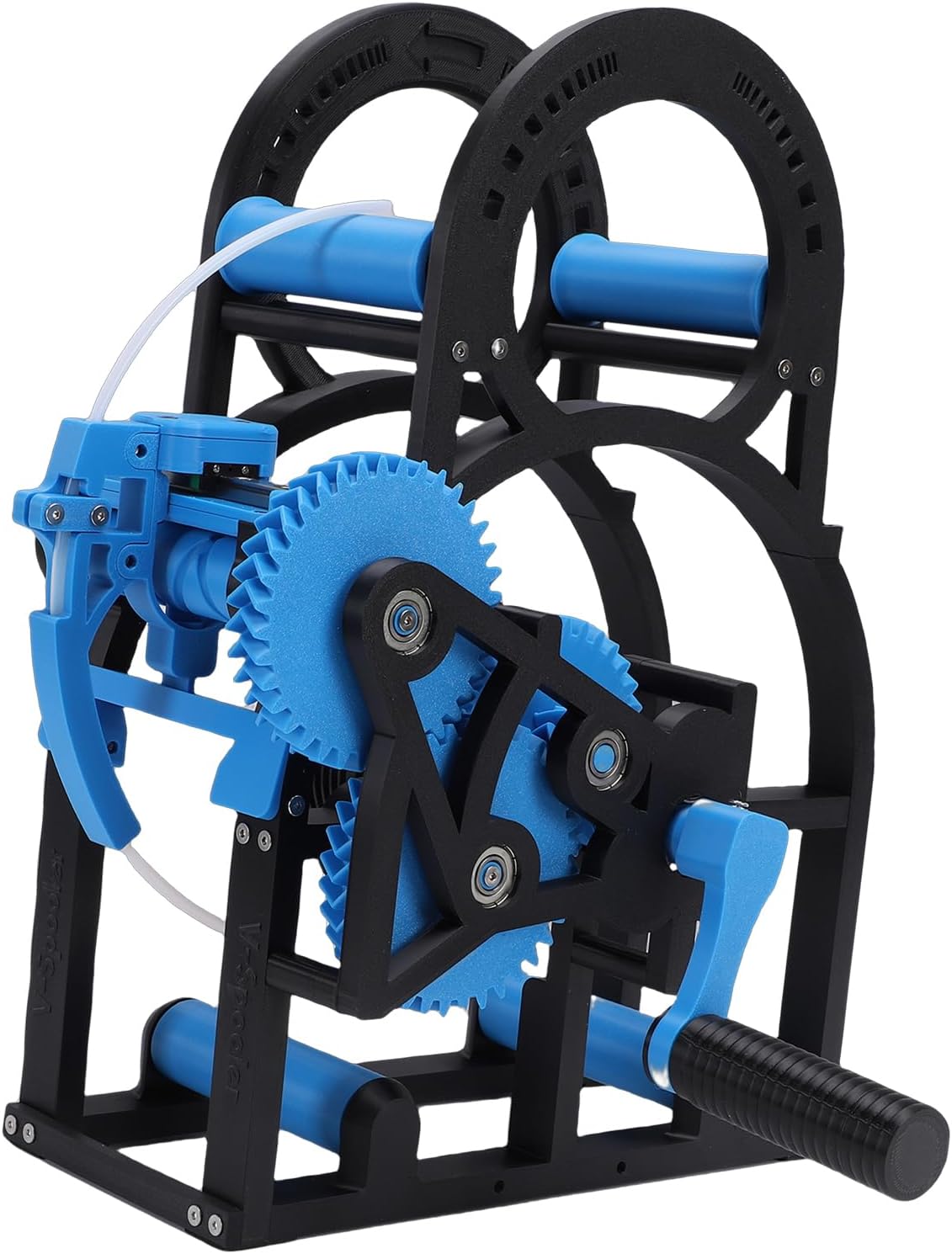VINGVO 3D Industrial Filament Respooler, Heavy Duty Hand Cranked 3D Printer Spool Rewinder, Universal Wire & Welding Thread Winder with Smart Tension Control, Ideal for 20cm Spools