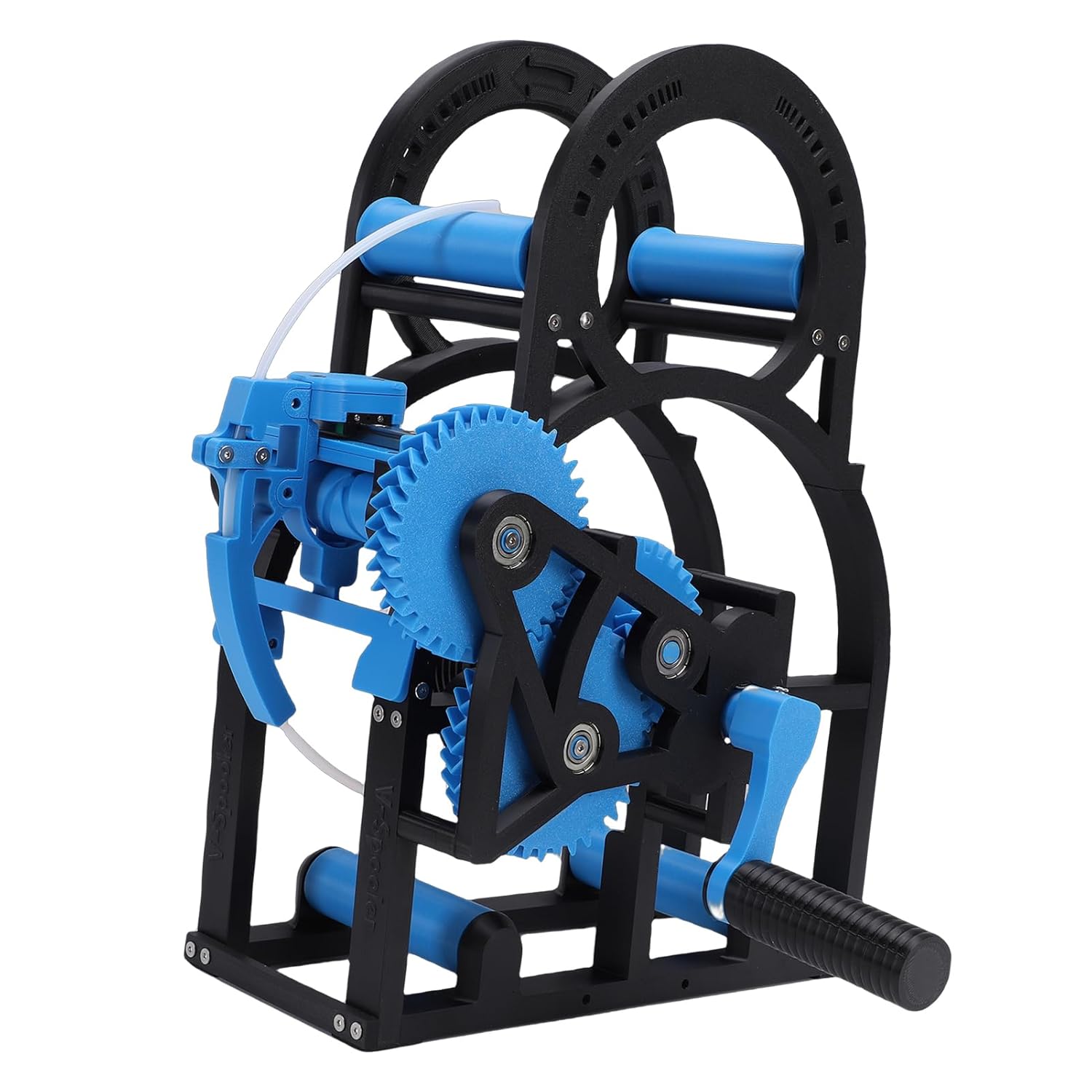 3D Printer Filament Respooler, Hand Cranked Spool Winder for PLA ABS Welding Wire Sewing Thread, with Adjustable Tension Control and Reinforced Frame, for 3D Printing