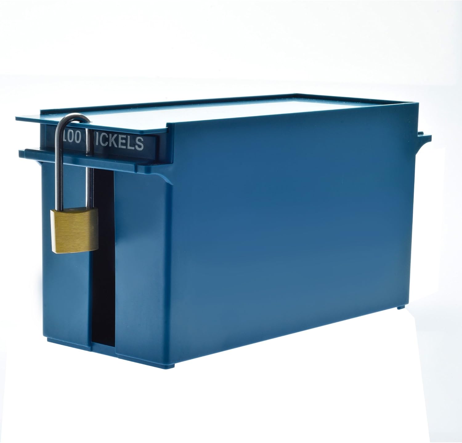 Multicolor Plastic Lockable Coin Storage Boxes Set