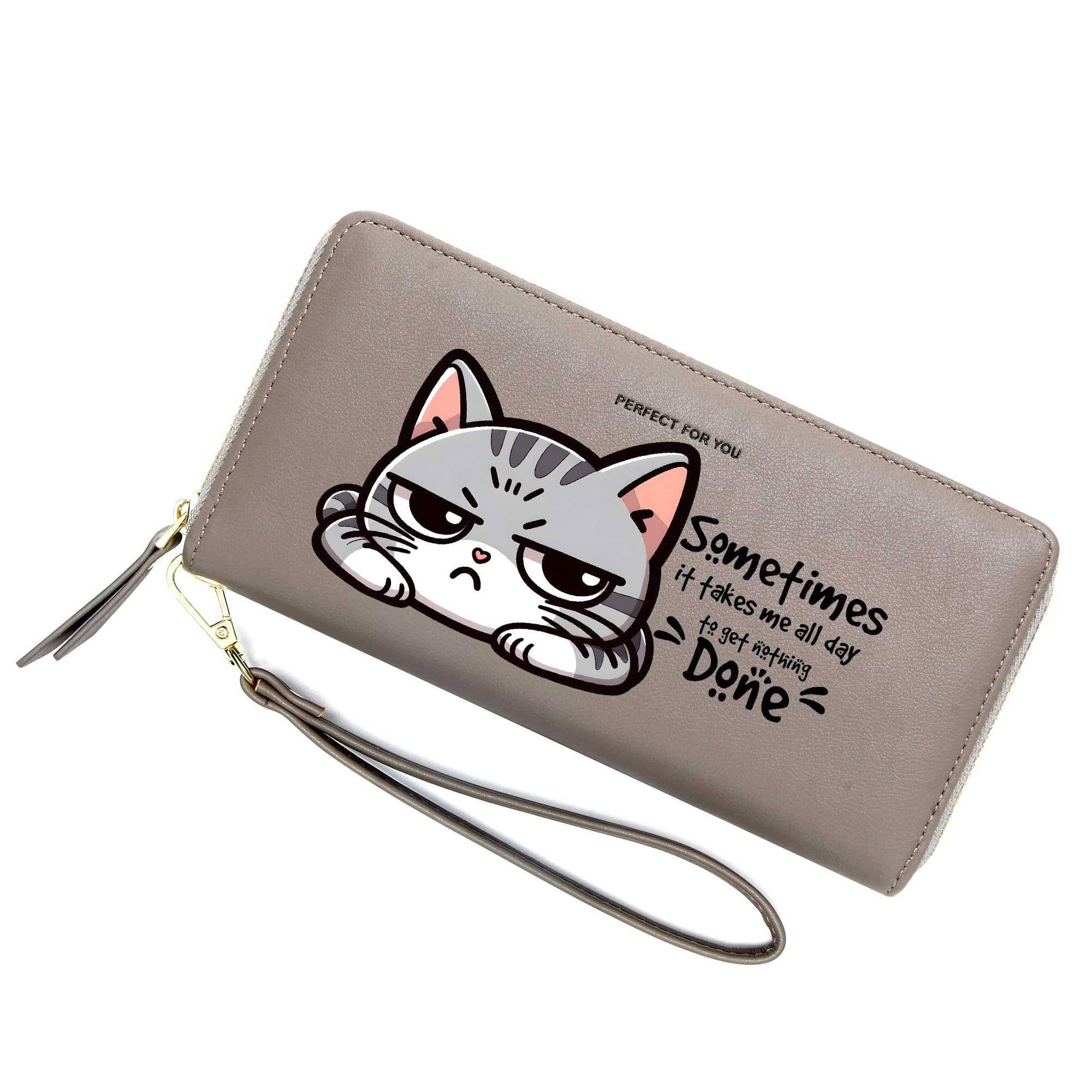 ZRTARY Cute Animal Personalized Wallets for Women,Birthday Gift,Holiday Gift,Commemorative Gift for Lover,Parents,Grandparent,Friend 1304m