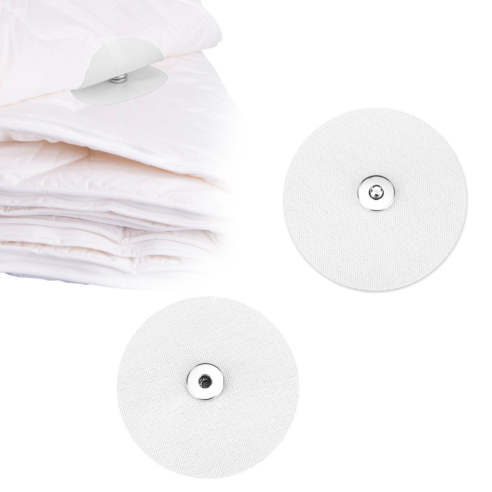 lasuroa 30pcs Duvet Snaps, Duvet Cover Fasteners Iron On Duvet Snaps Duvet Cover Corner Holder Holds Your Comforter Pins Clips in Place Prevent Shifting