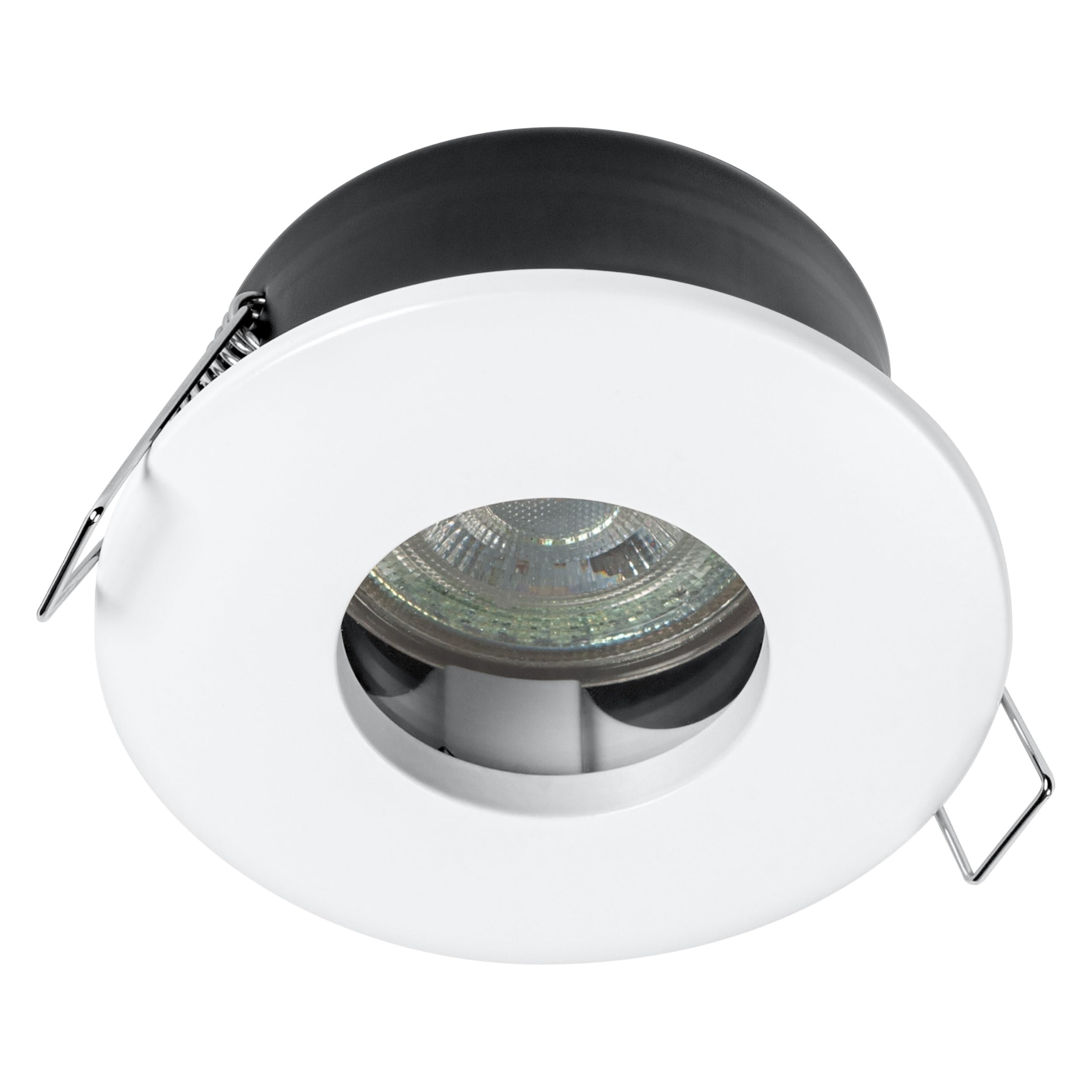 OSRAM recessed Ceiling Light GU10 LED 4.3W, White, IP65 Protection, for bathrooms & interiors, mounting Accessories Included