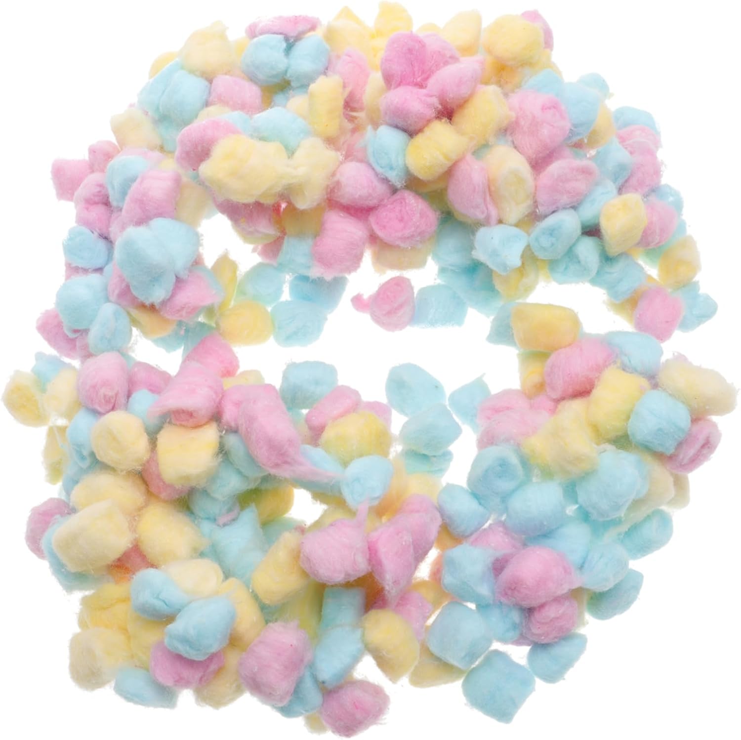 Colored Cotton Balls for Face Washing and Makeup Soft Lightweight Cotton Balls in Pink Yellow Blue for Home Beauty Salon Newborn Care and Gentle Skin