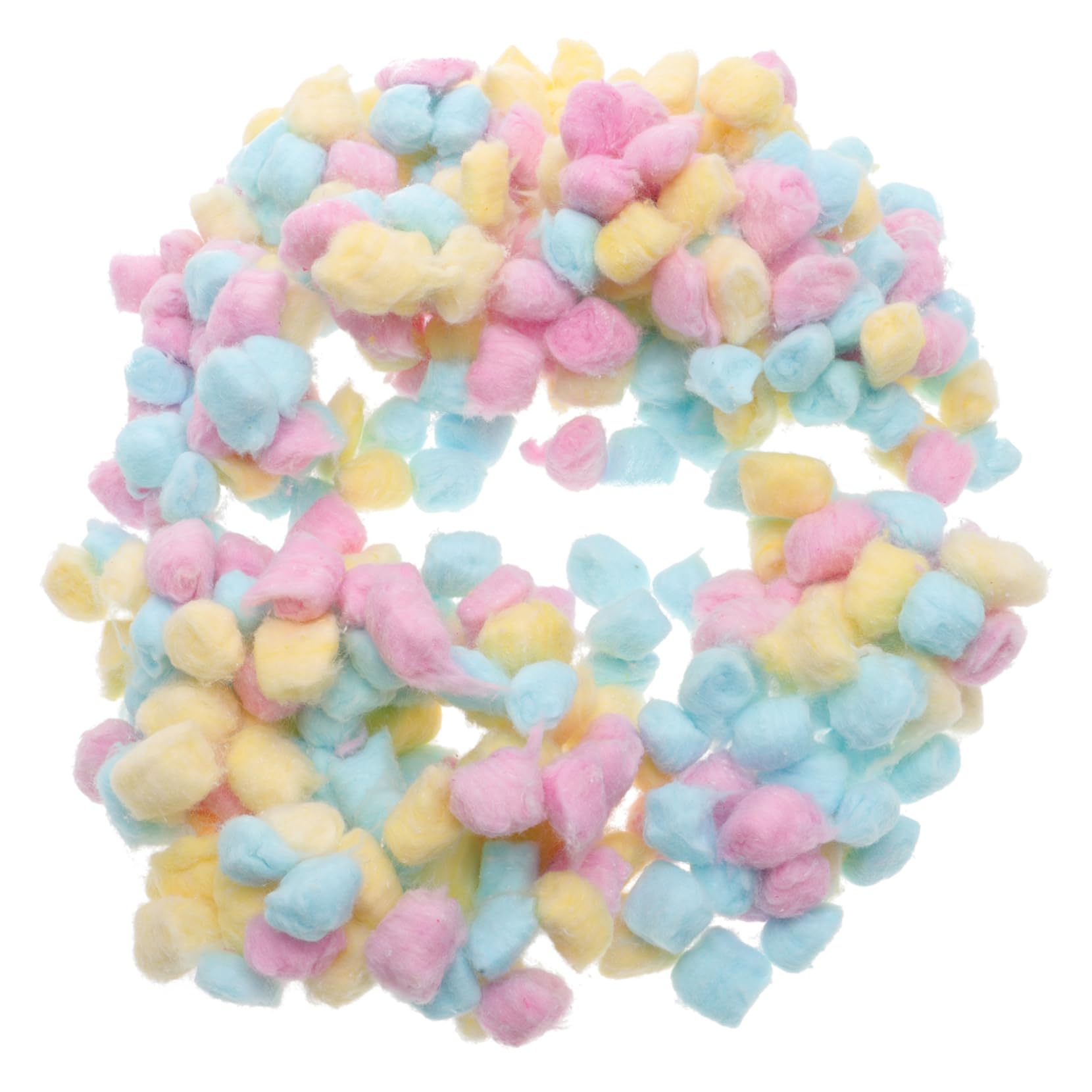 Bunte Wattebällchen aus Baumwolle für Babys Gesicht 500g Packung Weich und Leicht für Neugeborene und Bastelarbeiten Geeignet