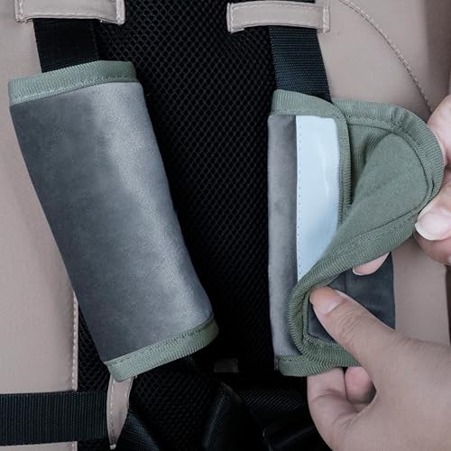 Miniatura 5 de COOLBEBE Juego mejorado 3 en 1 de soporte y correas para bebé recién nacido, almohadilla de cojín extra suave para asiento de automóvil, perfecta