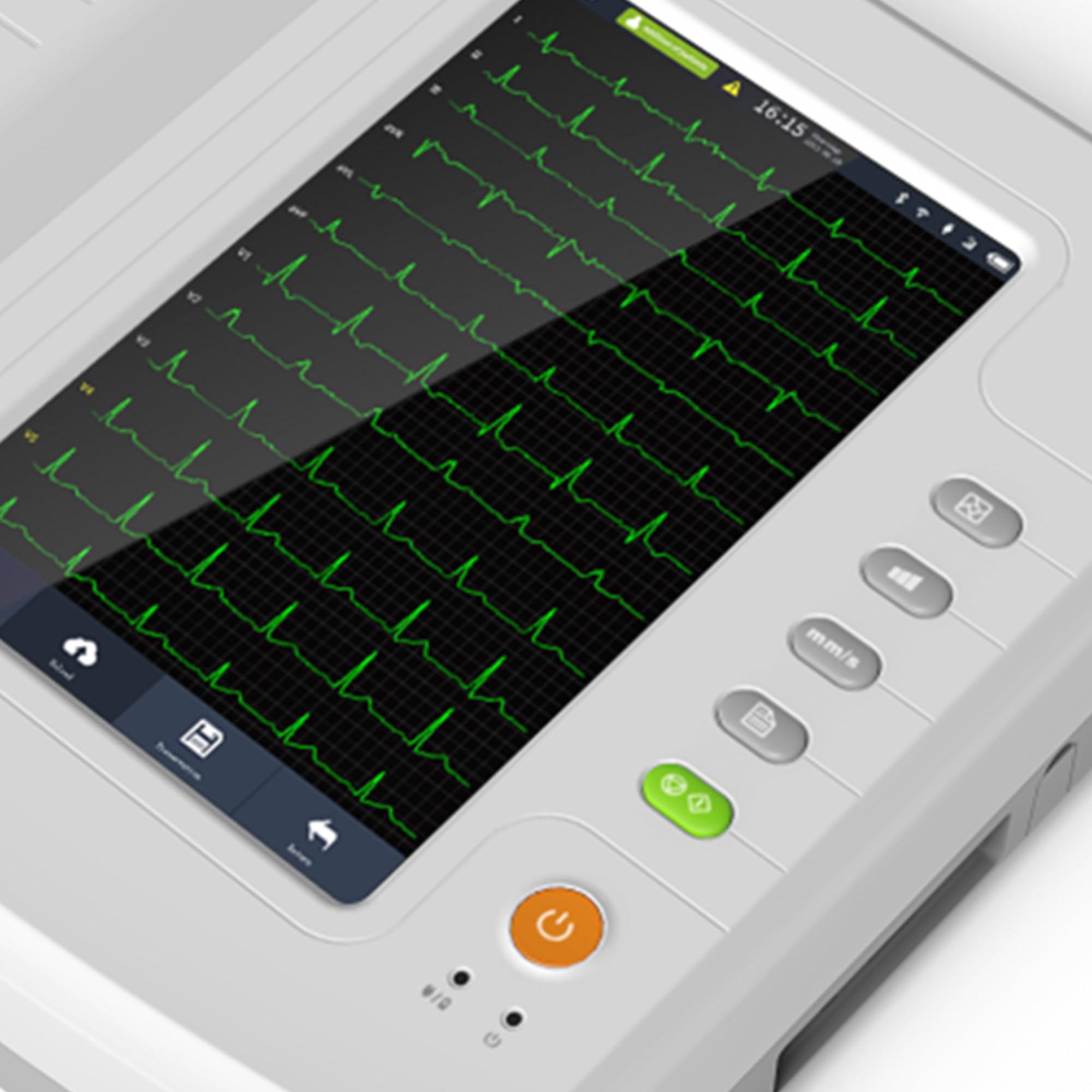 GIMA 33219 1212G 12 Canali ECG Contec con Display, 34 cm x 32 cm x 8.6 cm