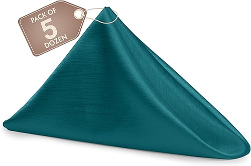 Miniatura 566 de Ultimate Textile -1 docena - Reversible Shantung Satin - Majestic - Servilletas de tela Majestic de 17 x 17 pulgadas color azul pizarra