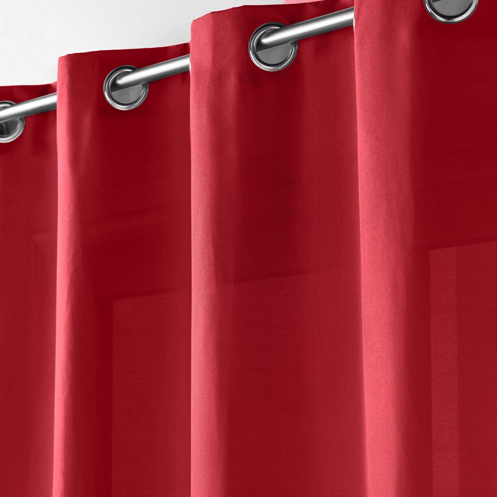 Soleil d'ocre OSCURANTE Tenda con Occhielli, Rosso, 140 x 250 cm