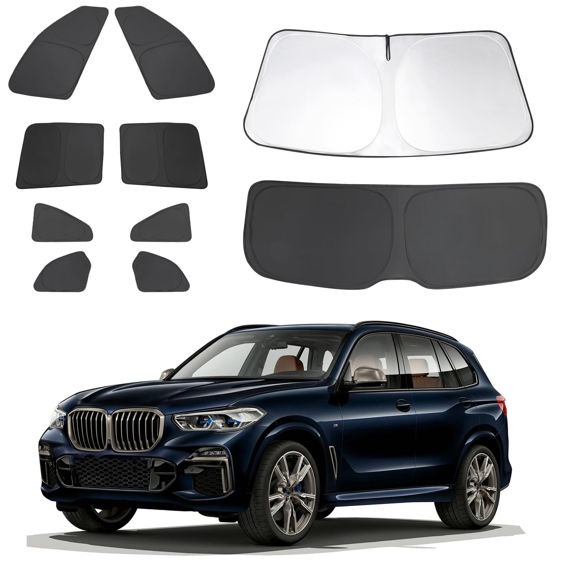 LHFLIVE 10-Piece BMW X5 Sunshade Set