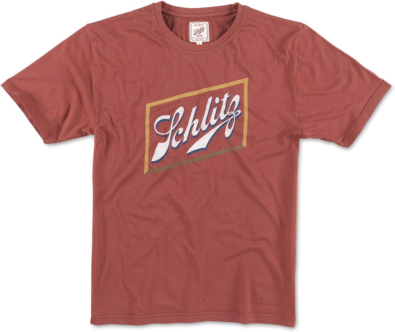 Red Jacket Pabst Schlitz Main Logo Men's Vintage Brass Tacks 2 T-Shirt