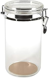 Prestige Import Group AJ25 25 Count Acrylic Humidor Jar with Humidifier and Spanish Cedar Interior Lining on Bottom