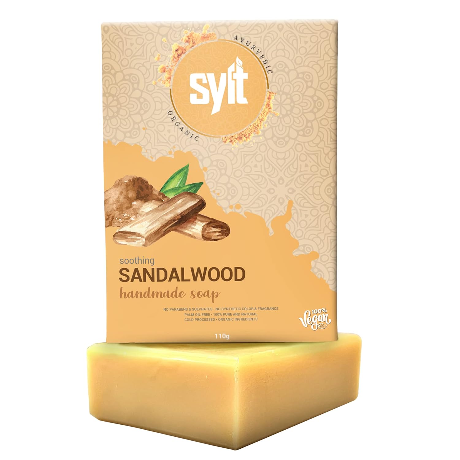 Buy Sylt Organic Sandalwood Handmade Soaps for Bath Made with Kokum