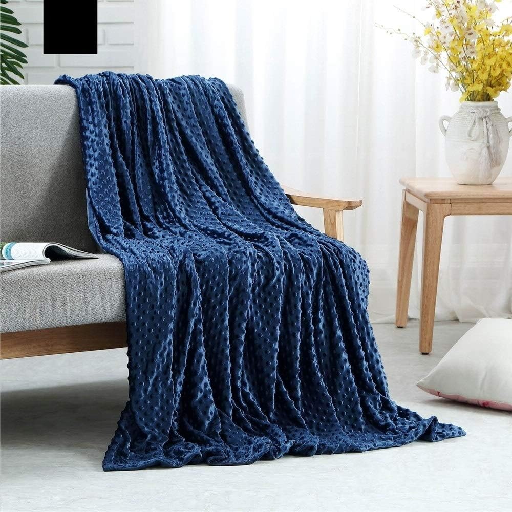 Soft Weighted Blanket 25 lbs Dotted Velvet Healthy Restful