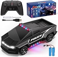 Vista 1 de Coche de control remoto, camiones RC 1:22, coche de policía de juguete para niños, auto RC con luz y espacio de carga, juguetes de vehículo