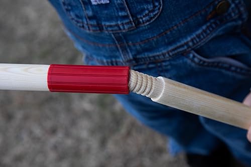 Miniatura 19 de JustForKids - Juego de herramientas de jardín para niños, rastrillo, pala, azada y rastrillo de hojas, tamaño reducido, hecho de cabezas de acero