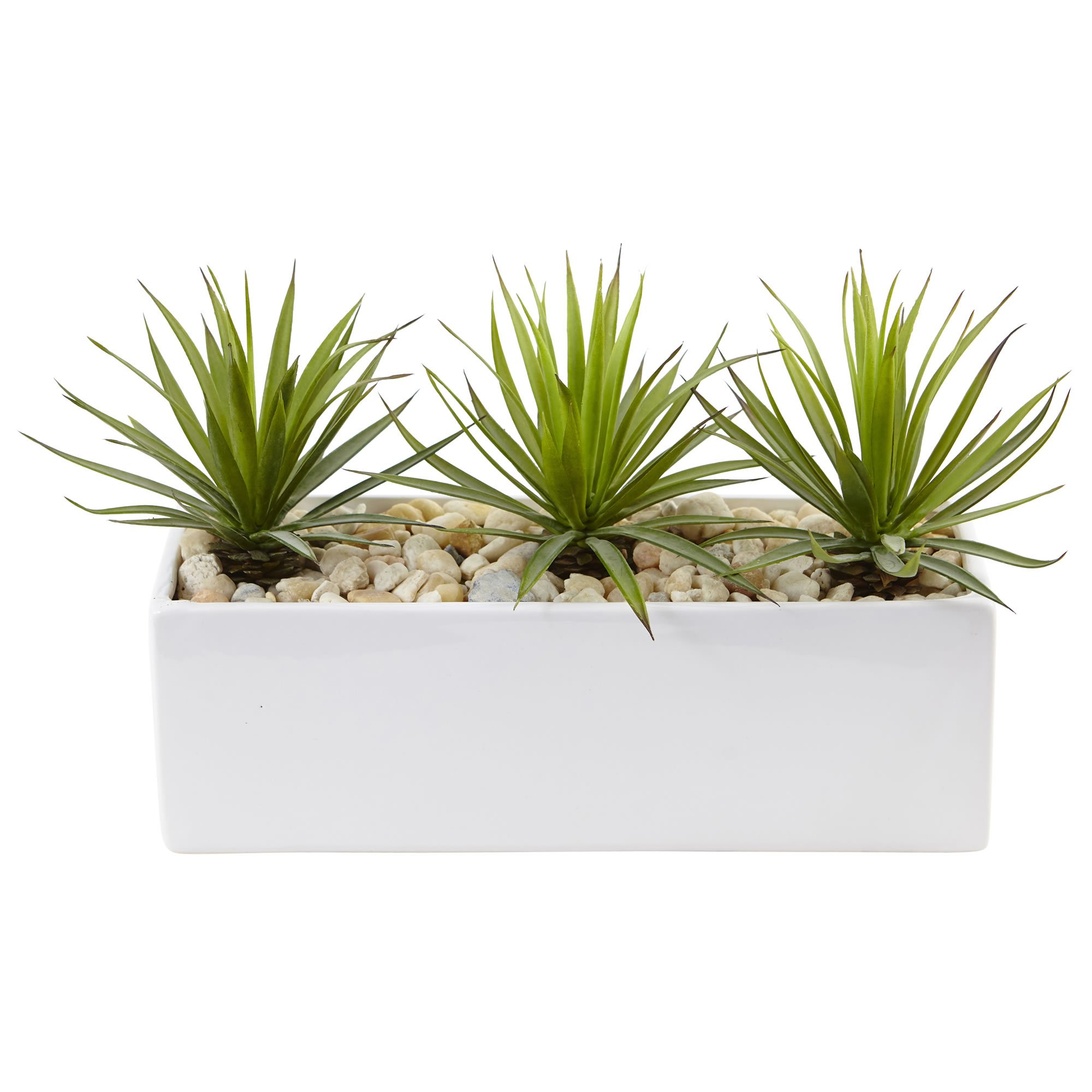Amazon.com: Nearly Natural Mini Agave Artificial Plant in